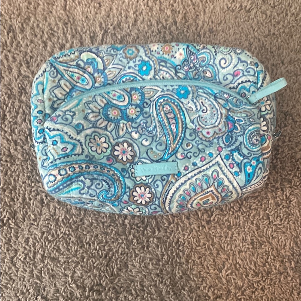 Vera Bradley Blue Paisley Cosmetic Bag